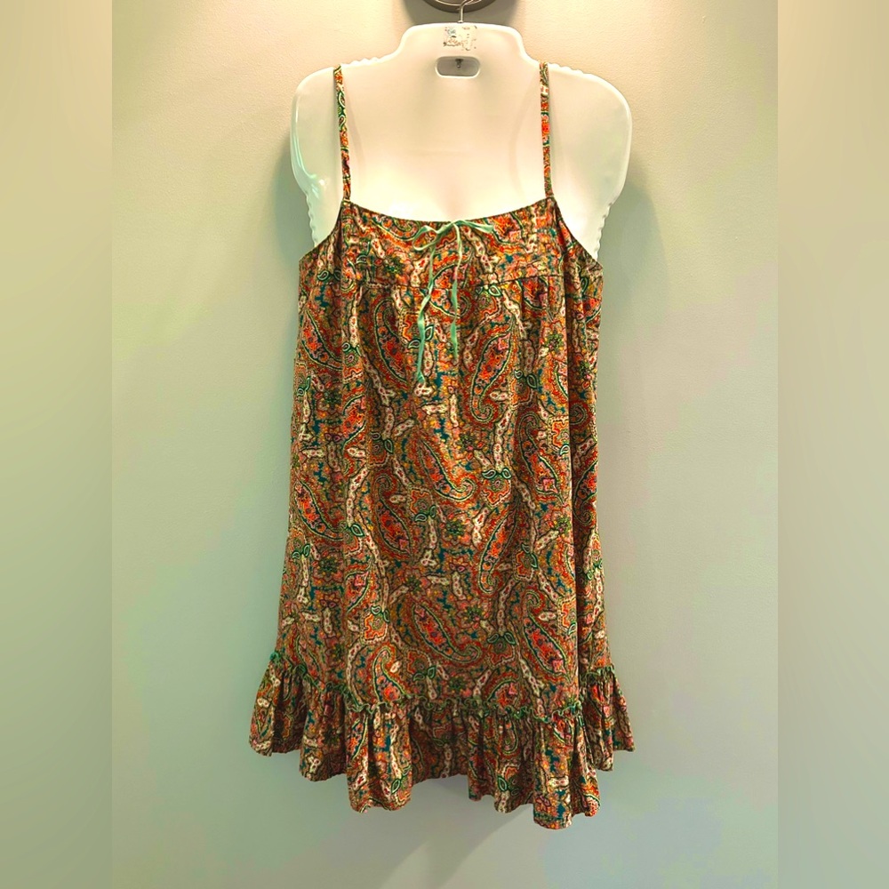 Juicy couture baby doll paisley vibrant color dress Size P (0) Y2K
